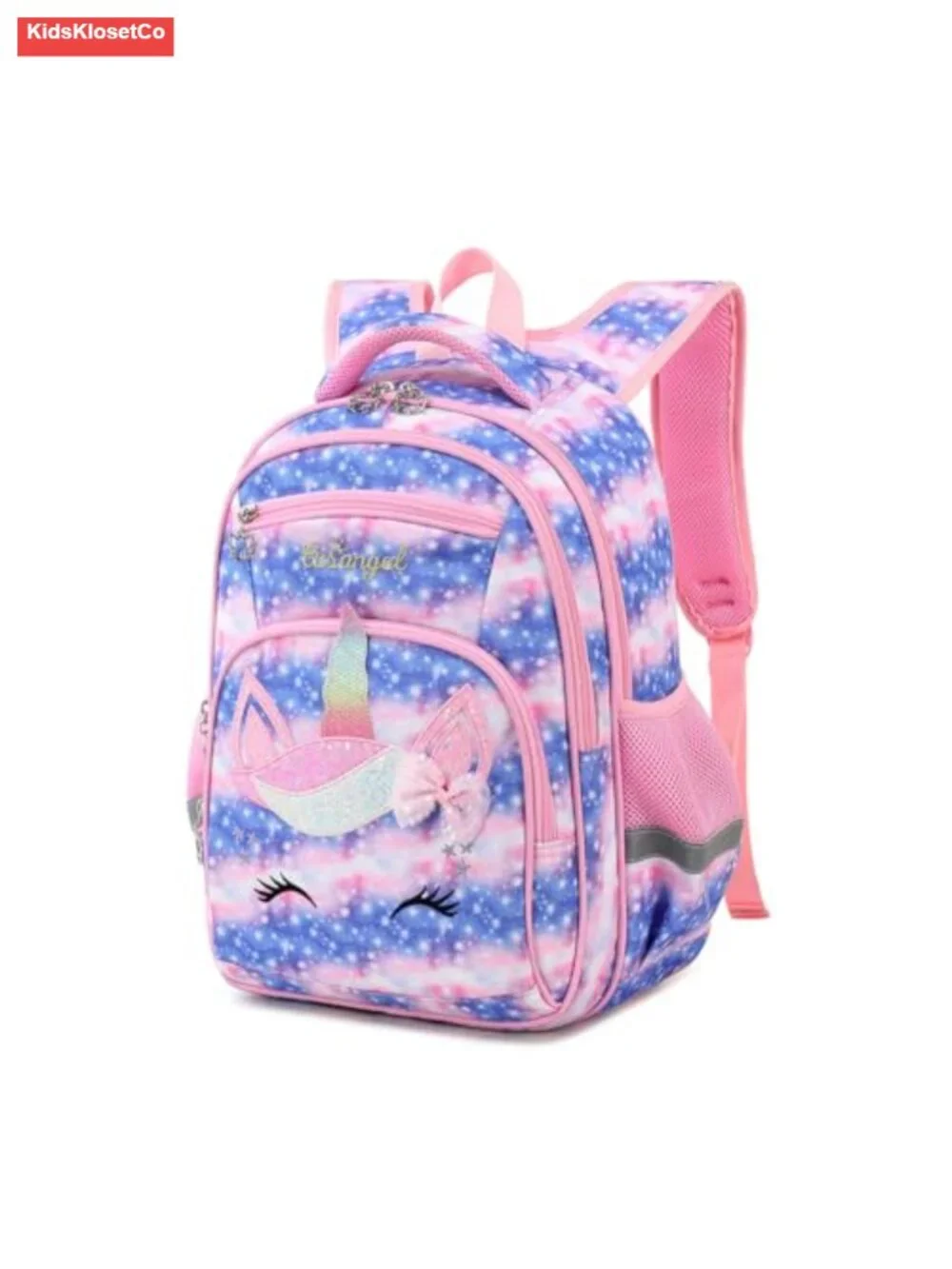 Kids' Backpack with Chest Buckle, 6 Pockets, Laptop Compartment, Water Resistant